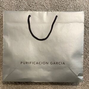 Purificacion Garcia Silver Women's Shopping Bag